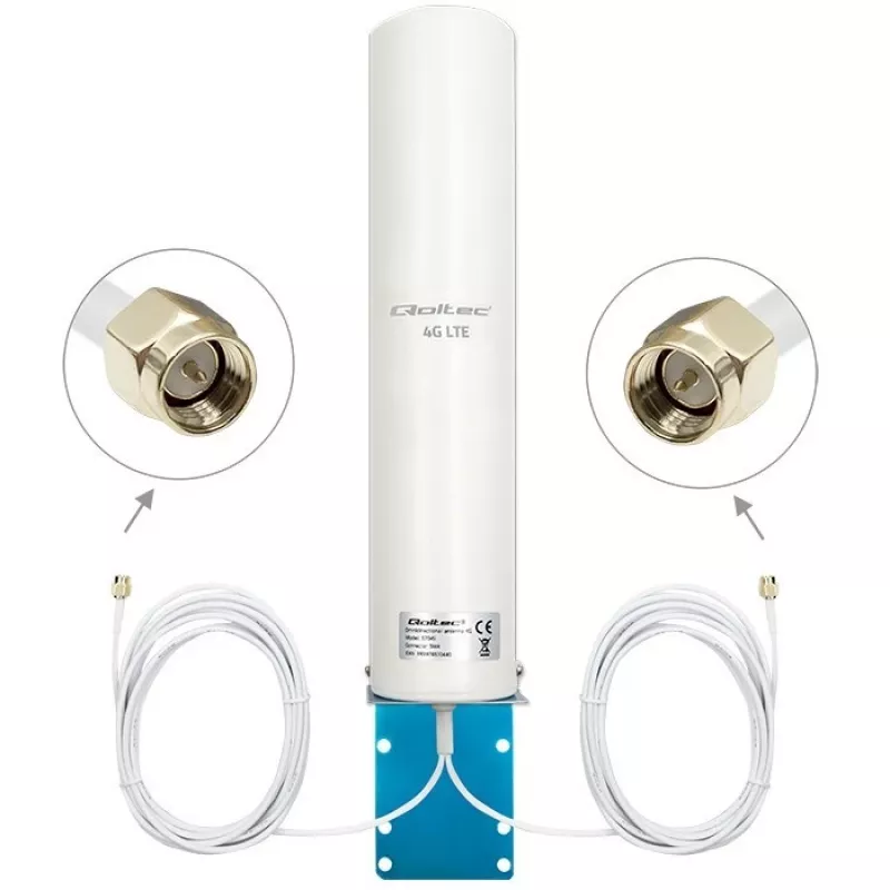 Kryptinė 4G LTE dviguba antena QOLTEC 57045 12 dBi