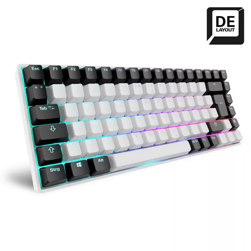 Mechaninė klaviatūra Sharkoon SKILLER SGK50 S3 75% balta