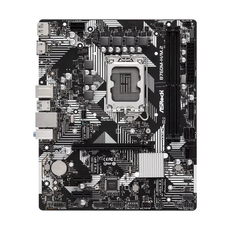 ASRock B760M-HDV/M.2 DDR5 Micro-ATX pagrindinė plokštė