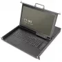 Digitus 17 colių HD LCD KVM konsolė 16 prievadų HDMI vokiška klaviatūra