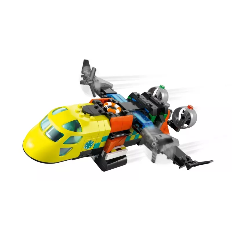 LEGO CITY 60505 Lėktuvas, aptarnavimo sunkvežimis ir oro pagalvės laivas