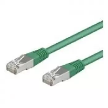 Wentronic Goobay CAT 5e Patch kabelis, F/UTP, žalias, 10 m - CCA vario mišinys (50185)