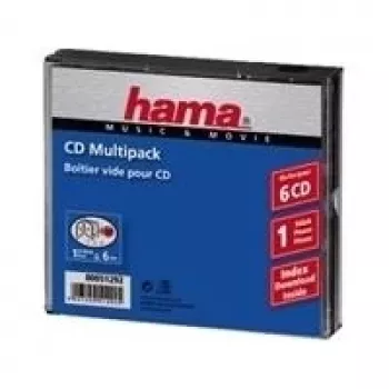 CD laikymo dėklas Hama 51292 6 diskų skaidrus