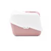 Uždaras katės tualetas Savic Nestor White-Pink, su gaubtu, 56×39×38,5 cm
