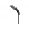 USB-A į Lightning laidas GOOBAY 2 m, tekstilinis apvalkalas, 3,3 mm skersmuo, Space Grey/Silver