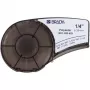 Lipnių etikečių juosta Brady M21-250-423, terminio perkėlimo poliesteris, juoda ant baltos, 6,35 mm x 6,4 m