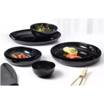 Sriubinė lėkštė Ritzenhoff & Breker 4every day Round Glass Black