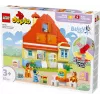 Konstruktorius LEGO Bluey šeimos namas su atminties žaidimu 10459 — 83 dalys, 3 minifigūrėlės, nuo 3 m.