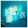 LED skydelio šviestuvas Nanoleaf N8100E00-2TBS — kvadratinis RGB, maitinamas nuolatinės srovės, 2 vnt. pakuotė