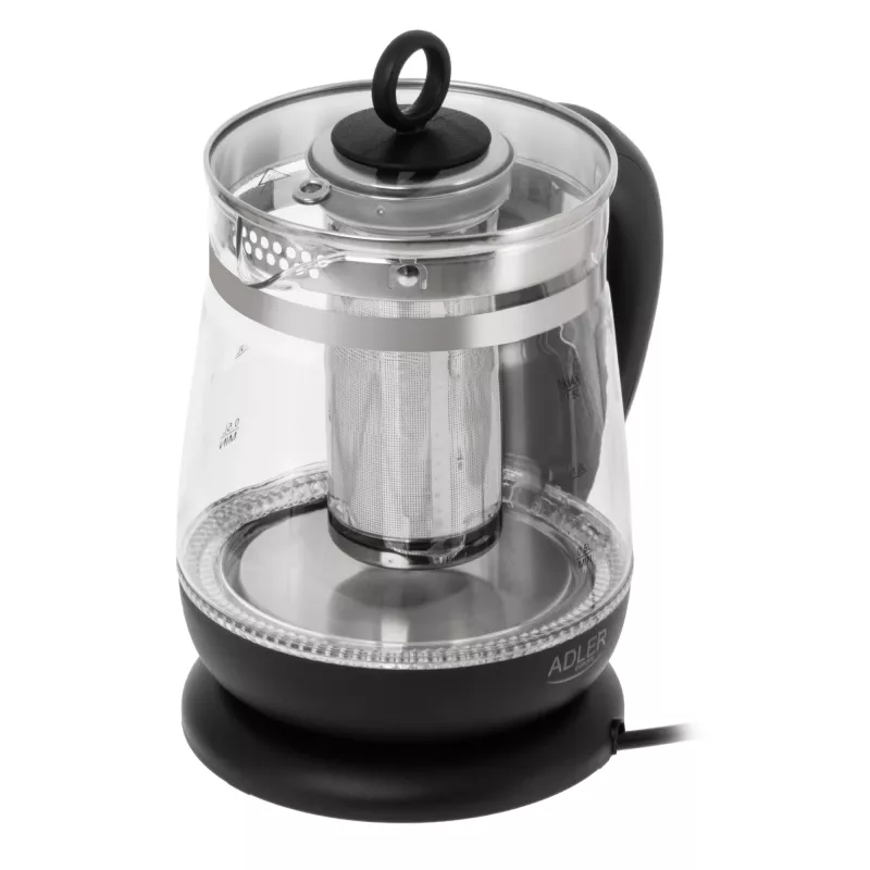 Adler AD 1299 elektrinis virdulys, 2200 W, 1,5 L, juodas