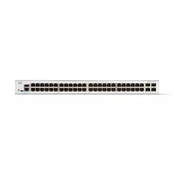 Cisco Catalyst 1300-48T-4G valdomas jungiklis, 48 prievadai GE, 4x1GE SFP, ribota viso gyvenimo apsauga (C1300-48T-4G)