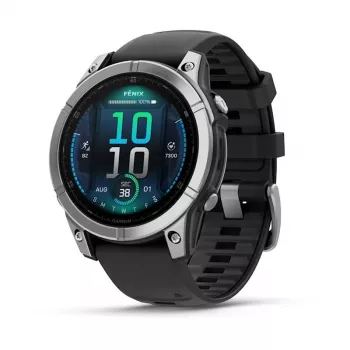 Garmin Fenix E 3,3 cm (1,3) AMOLED 47 mm Skaitmeninis 416 × 416 pikselių Liečiamas ekranas Nerūdijantis plienas Wi-Fi GPS (palydovas)