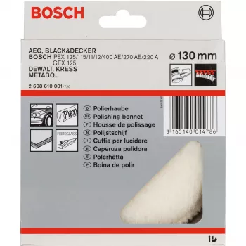 Poliravimo diskas iš ėriukeninės odos Bosch 2608610001 13 cm pilkas