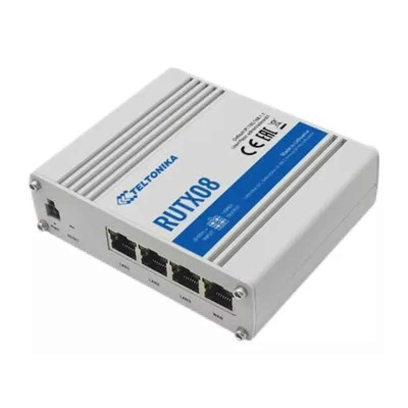 Teltonika RUTX08 laidinis maršrutizatorius Gigabit Ethernet Nerūdijantis plienas
