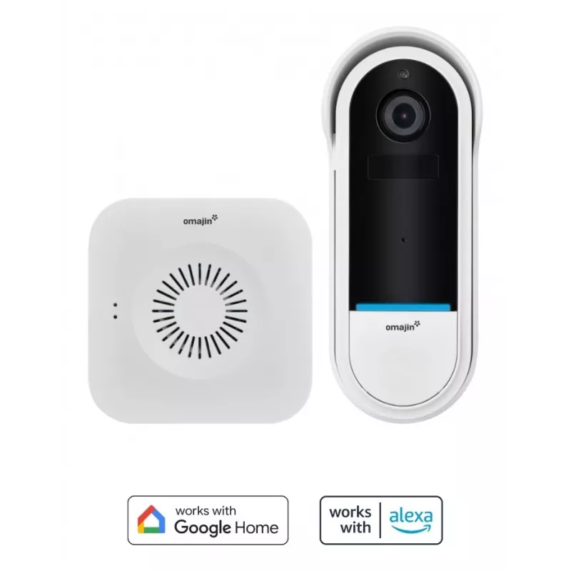Belaidis durų skambučio garsinis signalas Omajin by Netatmo OVD-01-EU juodos/baltos spalvos