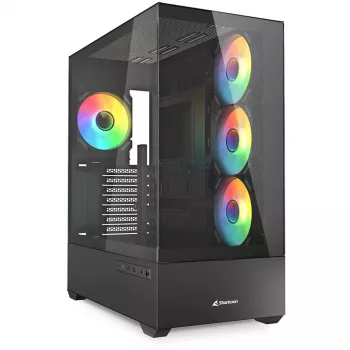 Korpusas PC Sharkoon AK6 RGB, ATX, juodas
