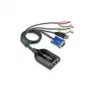 ATEN KA7178 dvigubas USB-VGA KVM adapterinis kabelis su garsu ir virtualios laikmenos palaikymu (skirtas KM0932)