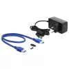 Išorinis HDD korpusas DeLOCK 42612 Juodas 3.5 colio