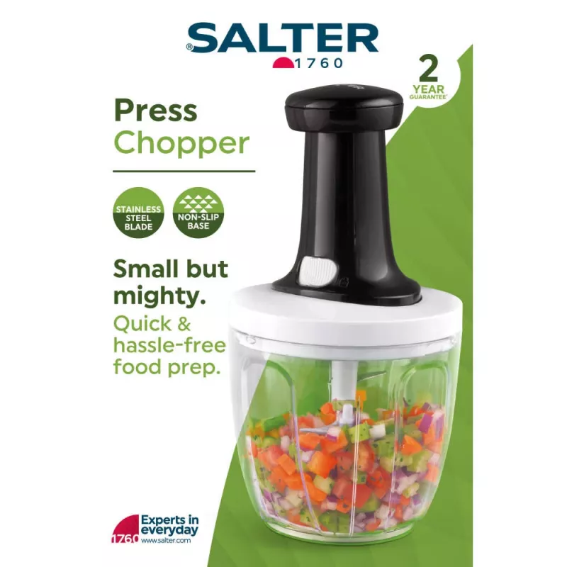 Rankinis presuojamas smulkintuvas Salter BW12923EU7, 1,5 L talpa, nerūdijančio plieno peiliai
