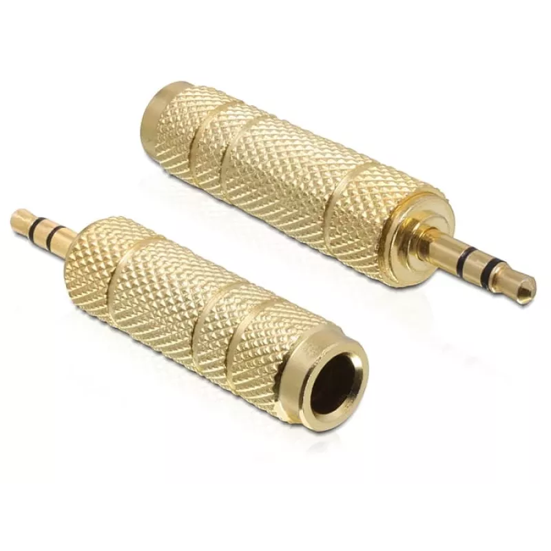 Pridėtinis adapteris DeLOCK 65360 3,5 mm lizdas – 6,35 mm kištukas, auksuoti kontaktai