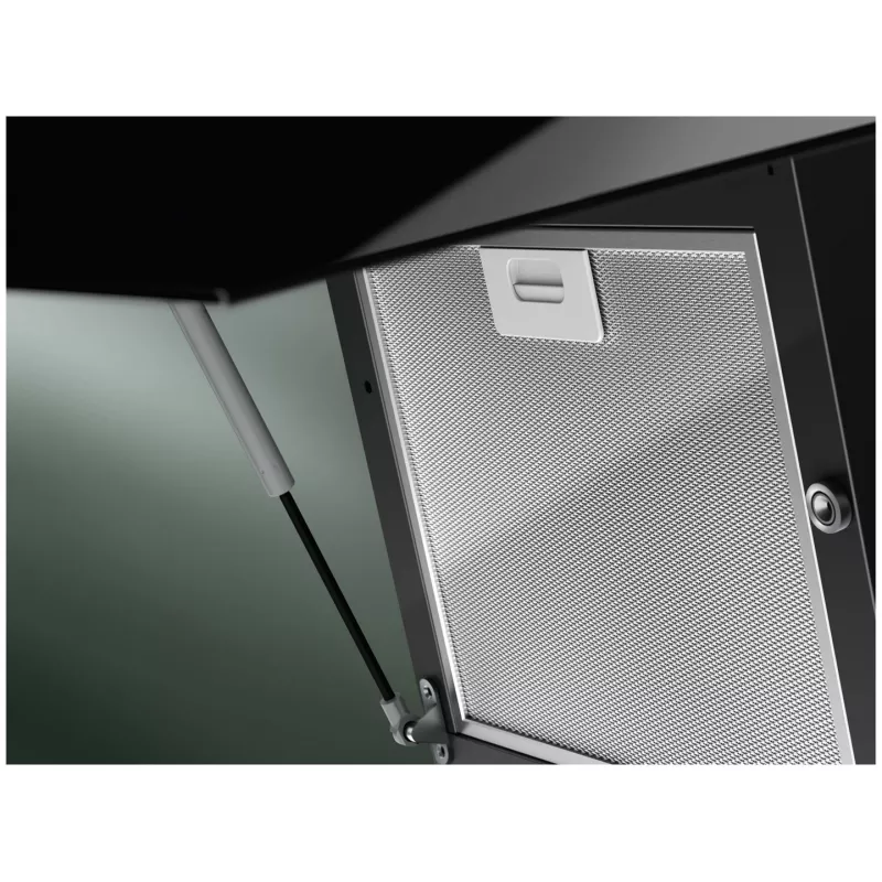 Sieninis gartraukis Electrolux LFV626K juodas, 598×396 mm, recirkuliacinis 615 m³/h, 62 dB, anglies filtras