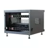 Stovo lentyna TECHLY 367652 kabelių tvarkytuvas su 3M lipniu montavimu, plienas, 550×550×410 mm, juoda