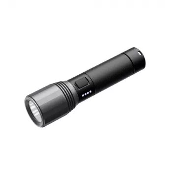 Nešiojamas žibintuvėlis Nextool T10 — 2000 lm, 220 m spindulys, USB-C, IPX7, aliuminio korpusas, 152 mm