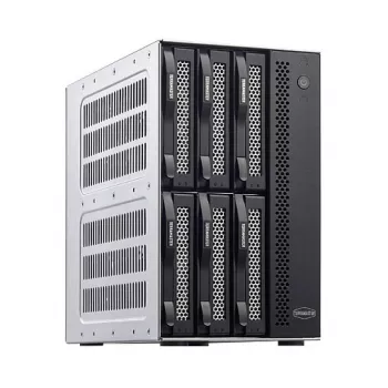 TerraMaster D6-320 6 kamerų išorinis diskų masyvas, USB 3.2 Gen2 10Gbps, juodas