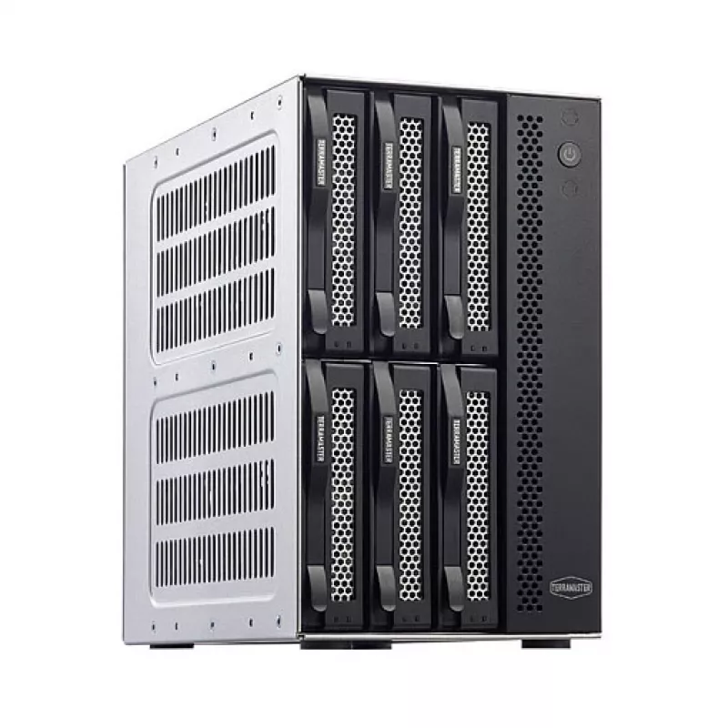 TerraMaster D6-320 6 kamerų išorinis diskų masyvas, USB 3.2 Gen2 10Gbps, juodas