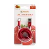 Sbox USB->Type-C M/M 1,5m CTYPE-1.5R Braškė Raudona