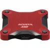 Išorinis SSD ADATA SD620 1 TB, nešiojamas USB 3.2 Gen 2 (Micro-USB B), skaitymas 520 MB/s, rašymas 460 MB/s, atsparus smūgiams, raudonas