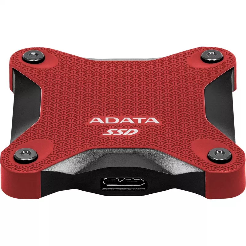 Išorinis SSD ADATA SD620 1 TB, nešiojamas USB 3.2 Gen 2 (Micro-USB B), skaitymas 520 MB/s, rašymas 460 MB/s, atsparus smūgiams, raudonas