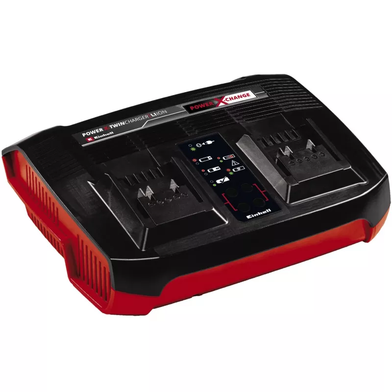 Įkroviklio rinkinys Einhell 2x 4,0 Ah Twincharger AC LED