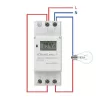 DIN bėgelio elektroninis laikmatis QOLTEC 50983, maitinamas baterija, automatikos grandinėms