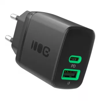 Įkroviklis Green Cell PowerSource Duo30 – 1× USB-A, 1× USB-C, 3A