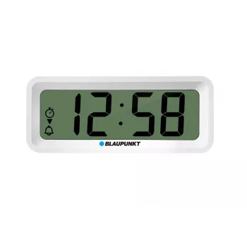 Žadintuvas BLAUPUNKT CL04WH daugiafunkcis laikrodis, baltas – termometras, kalendorius, snaudimas, 88×37×21 mm
