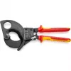 Kabelių pjovimo replės KNIPEX 95 36 280, vario ir aliuminio kabeliams, VDE išbandytos