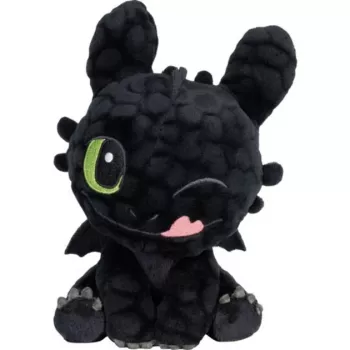 Smulkus žaislas „Dragons: Toothless“ – laimingas, 18 cm