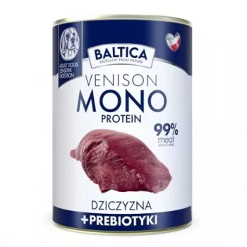 BALTICA Nutraceutic Monoprotein Elniena su prebiotikais - šlapias šunų maistas - 400g