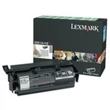 Lexmark Toner X651A11E – juodas – resursas 7.000 puslapių (X651A11E)