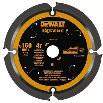 Pjovimo diskas laminatui ir cementiniam gipso kartonui DeWalt DT1470 160x20 mm 40T