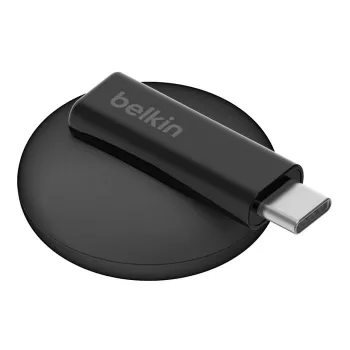 Belaidis USB laikrodžių įkroviklis Belkin BoostCharge – 5 W, vidaus / lauko naudojimui, juoda / balta