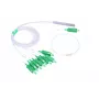 Šviesolaidžio skirstytuvas Extralink PLC 1:8 SC/APC 900µm 1,5m Žalia Balta