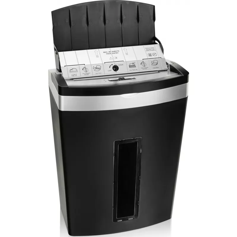 Popieriaus smulkintuvas Peach PS600-10 mikro pjūvis 63 dB juodas, sidabrinis