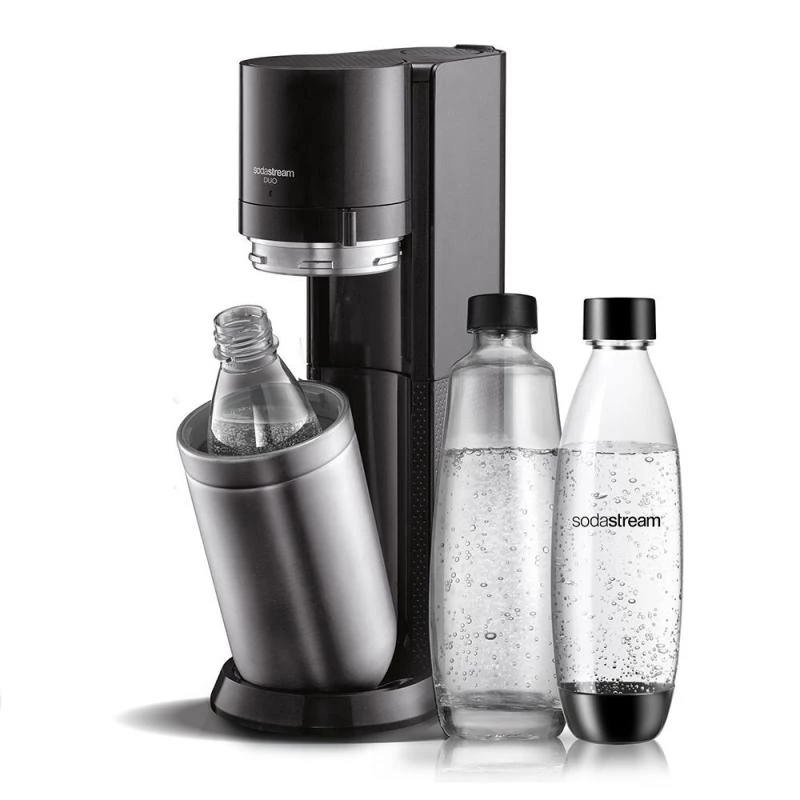 Sodos aparatas SodaStream DUO juodas su nerūdijančio plieno akcentais