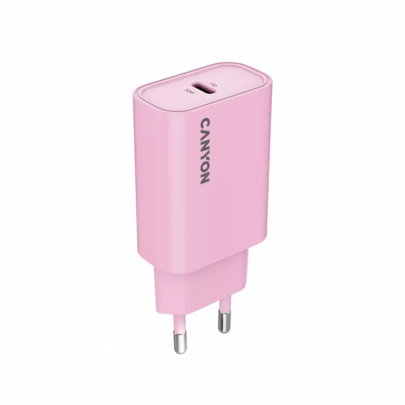 CANYON OnCharge 30CL Max Power 30W 1xPD EU Rožinis