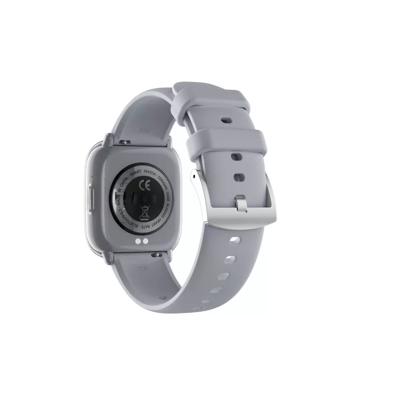 myPhone Watch Pastel išmanusis laikrodis, 4,45 cm (1,75 colio) AMOLED ekranas, 390 x 450 taškų, Bluetooth 5.3, atsparus vandeniui, sidabriškai pilkas