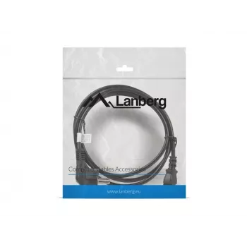 Maitinimo laidas LANBERG CA-C13C-11CC-0018-BK — 1,8 m, C13 jungtis prie CEE7/7, kampuota C13