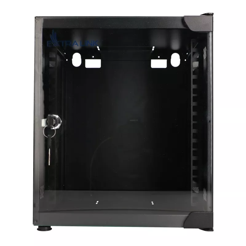 EXTRALINK LITE 6U 10 inch 280X310 sieninis stovo spintos korpusas juodas