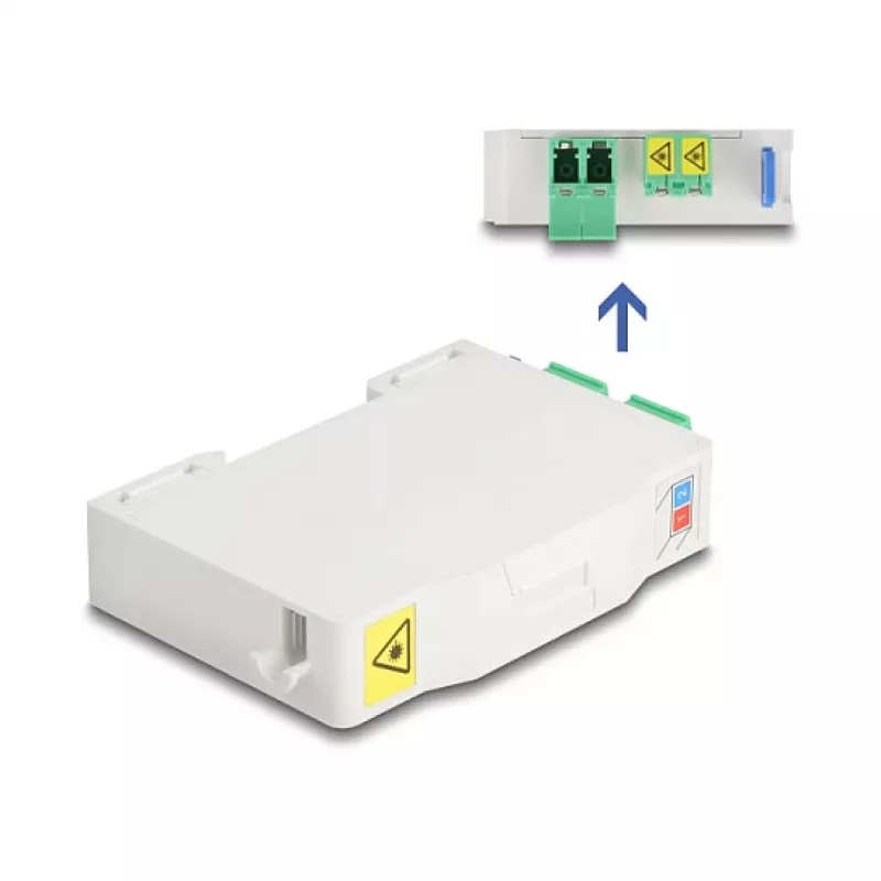 DeLOCK 85936 Optinio pluošto jungčių dėžutė LC Duplex balta